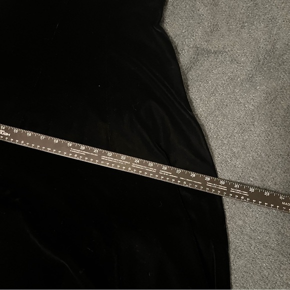 Patra Vintage Black velvet strapless lined gown 10 Fairygrunge Gothic Whimsigoth - Picture 14 of 16
